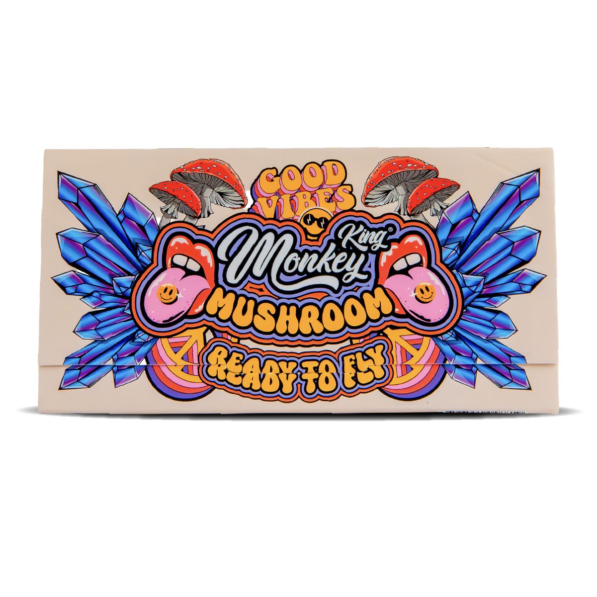 Monkey King Mushroom Unbleached King Size Papers & Tips (24pcs)