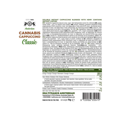 Multitrance Cannabis Coffee Instant Cappuccino: Classic - 10mg (10 Sachets)