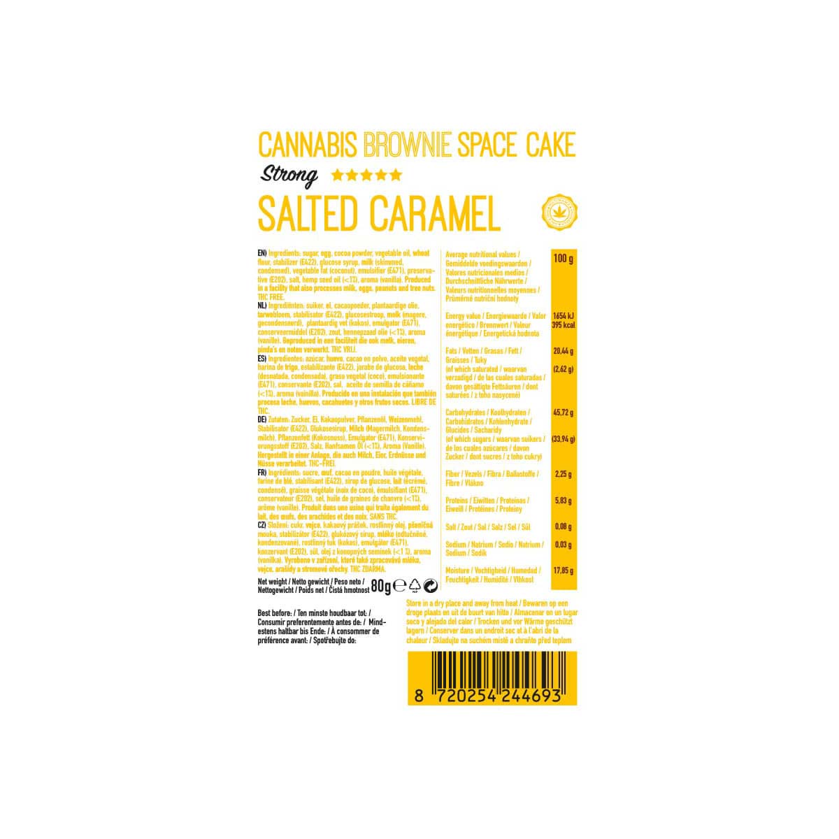 Multitrance Boxed Cannabis Brownie - Salted Caramel Strong