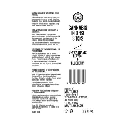 Cannabis Incense Sticks Dry Cannabis & Blueberry (6 Pack)