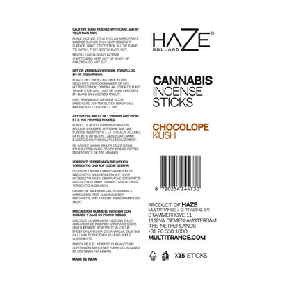 Haze Cannabis Incense Sticks: Chocolate Kush (6 Pack)