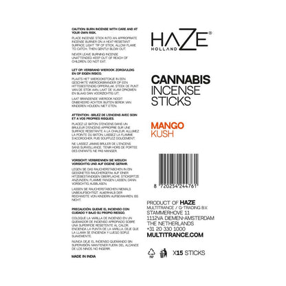 Haze Cannabis Incense Sticks: Mango Kush (6 Pack)