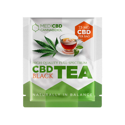 MediCBD CBD Tea Pyramid Bags: Black Tea - 150mg (20 Pack)