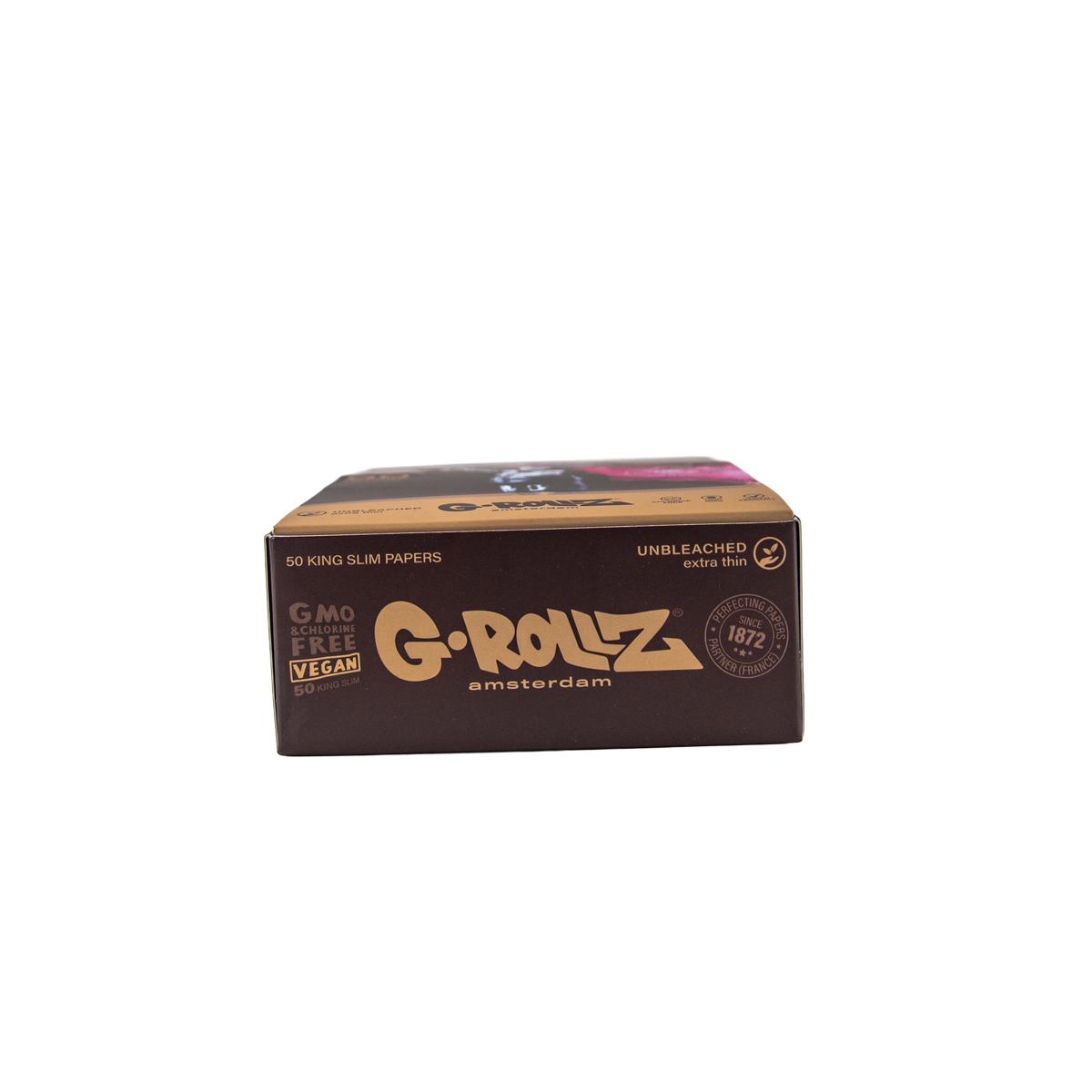 G-Rollz Rolling Papers, Tips & Poker: Unbleached Extra Thin - King Size (24 Pack)