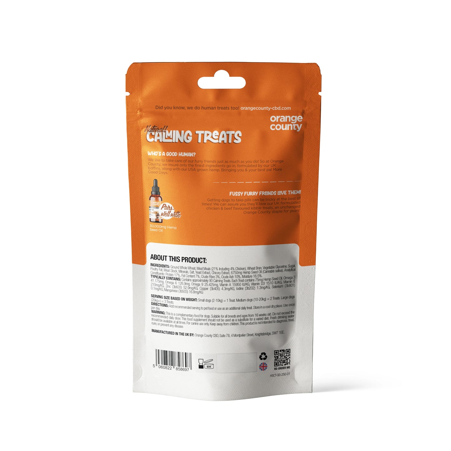 Orange County CBD Natural Pet Calming Treats