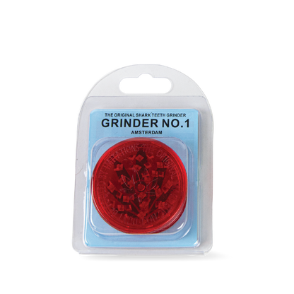 Shark Teeth Magnetic No.1 Plastic Grinder: Assorted Colours - Large (12 Pack)