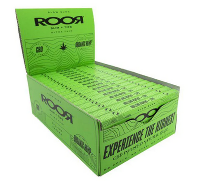 ROOR CBD Infused Ultra Thin King Size Rolling Papers & Tips - Organic