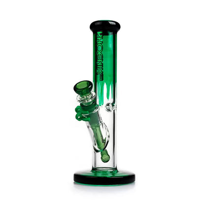 Phoenix Star: 10" Colourful Straight Glass Bong (PHX116)