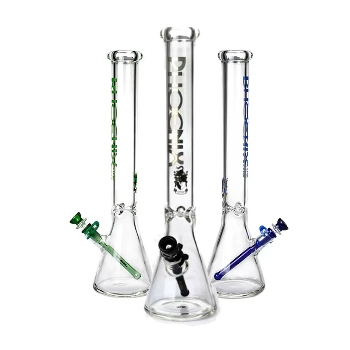 Phoenix Star: 18" 7mm Thick Glass Beaker Bong