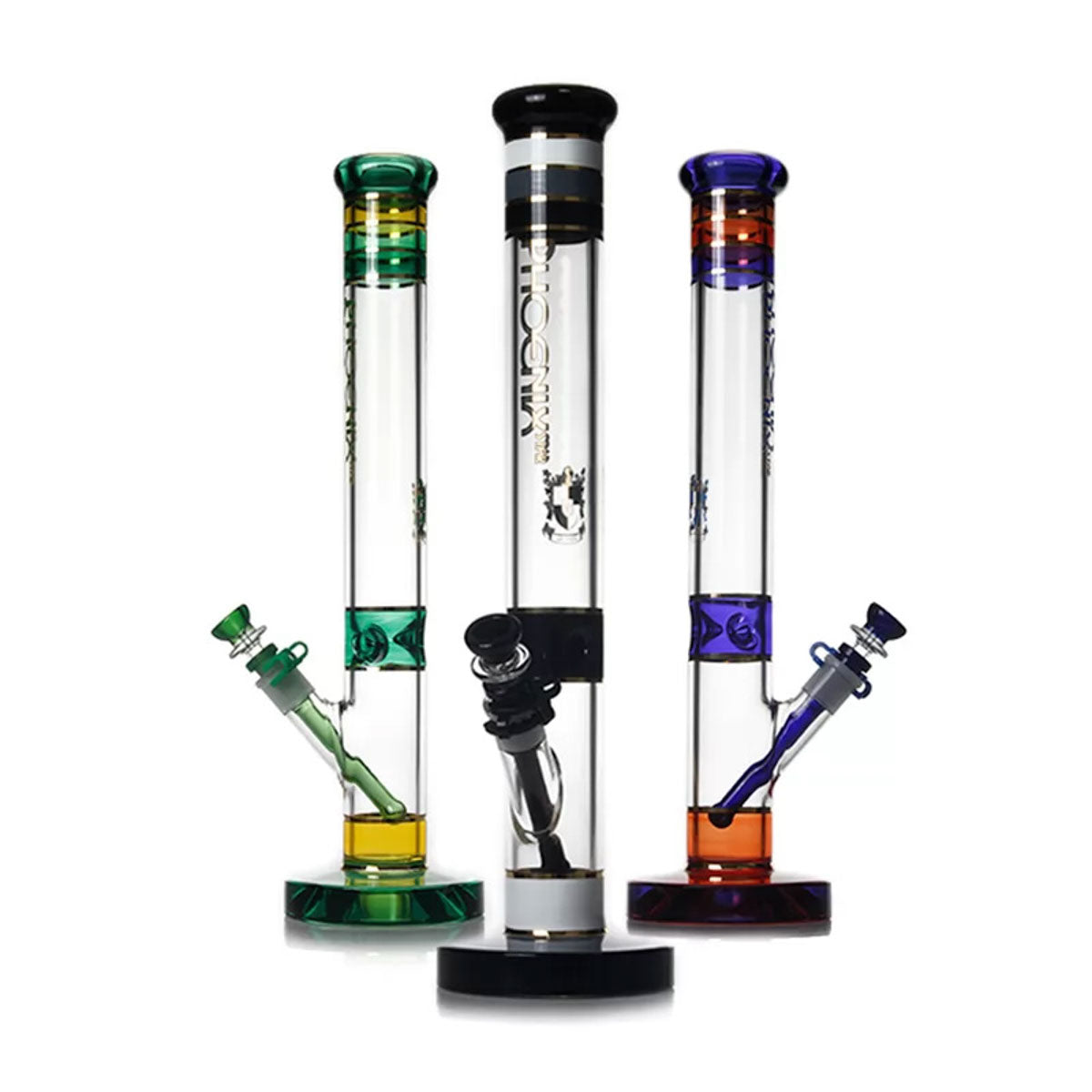 Phoenix Star: 18" 7mm Thick Straight Glass Bong (PHX132)