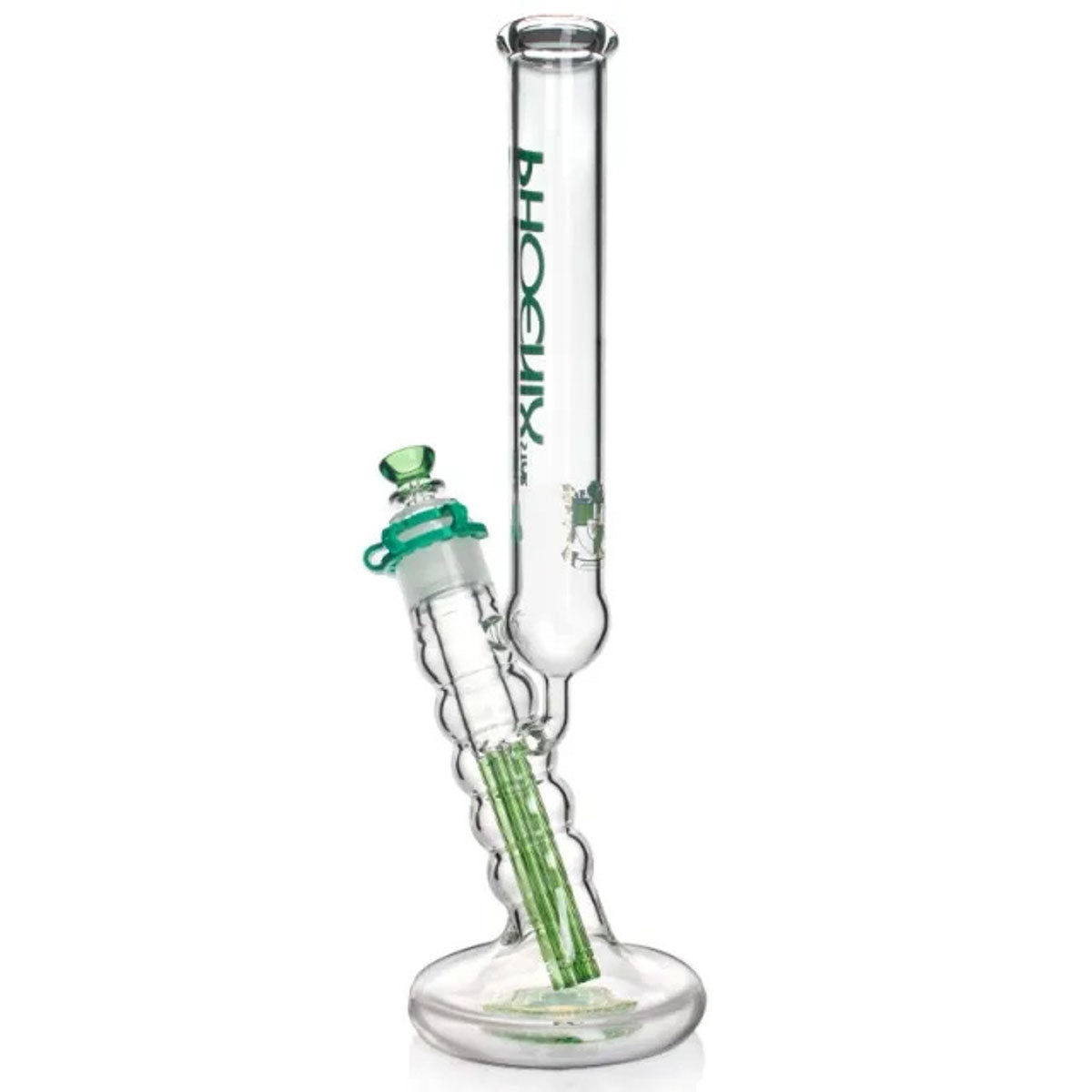 Phoenix Star: 18" 5 Arm Percolator Straight Tube Bong