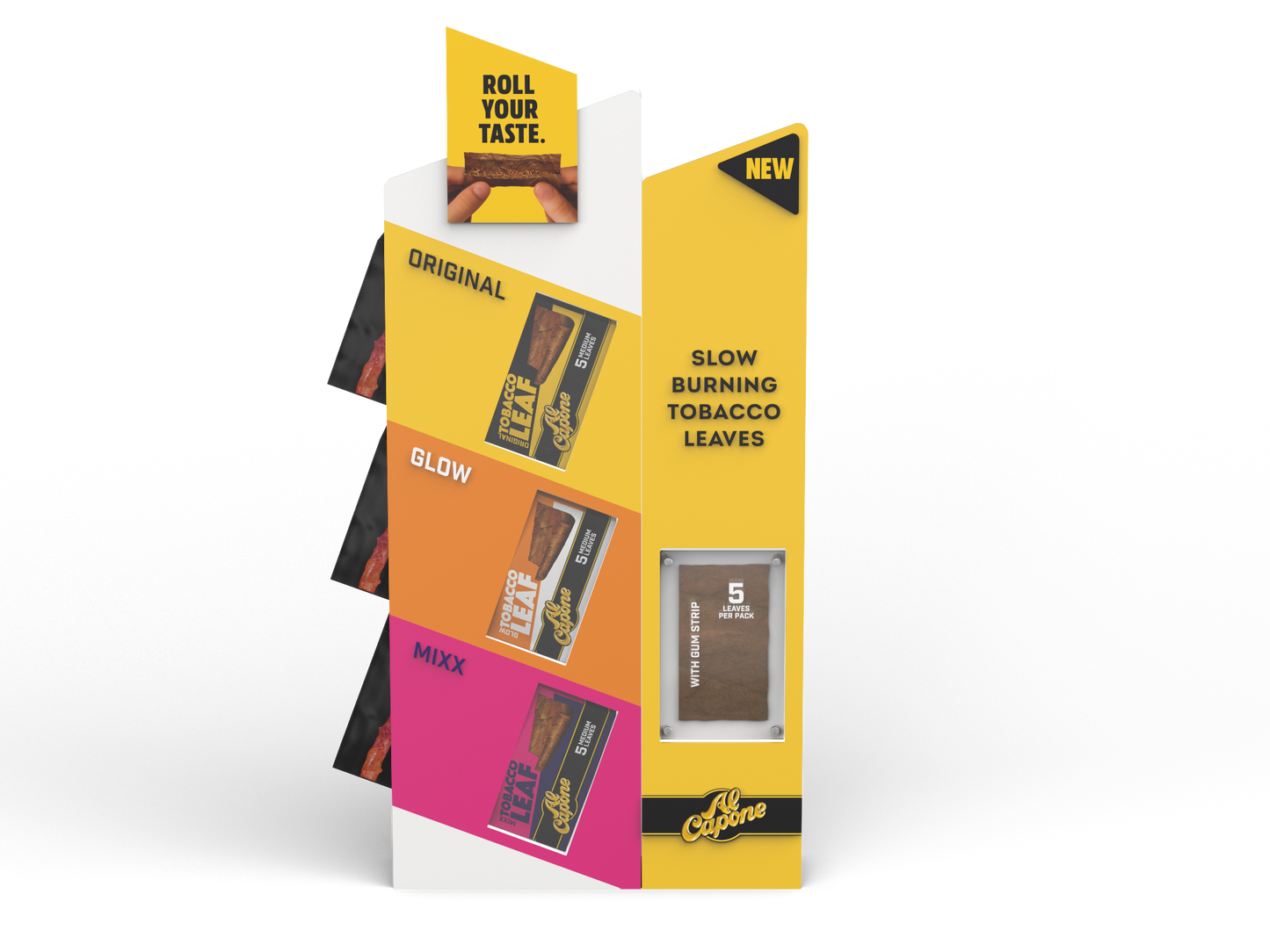 Al Capone Tobacco Wraps Bundle with FREE Display Stand - 3x CDU 10
