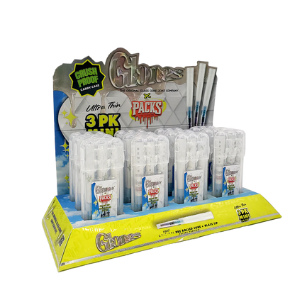 Packs x Glones Glass Tip Cones - Ultra Thin - Mini 1 1/4 - 12ct | PROMO PRICE