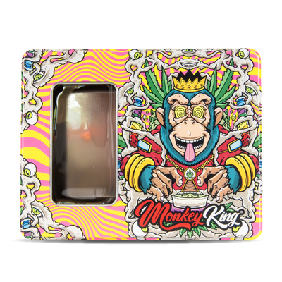 Monkey King Psychedelic Large Metal Storage Box with Window