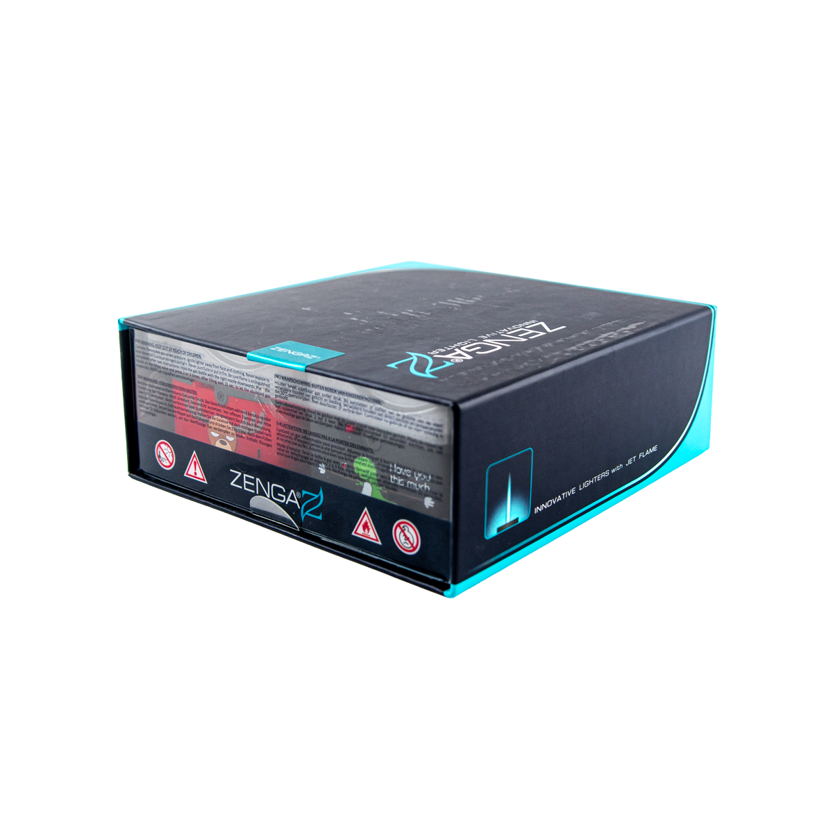 Zengaz Zl-6 Rubberized Quadro Jet Lighters (12 Pack)