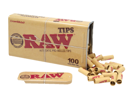 RAW Pre-Rolled Tips in Tin (600 pcs)
