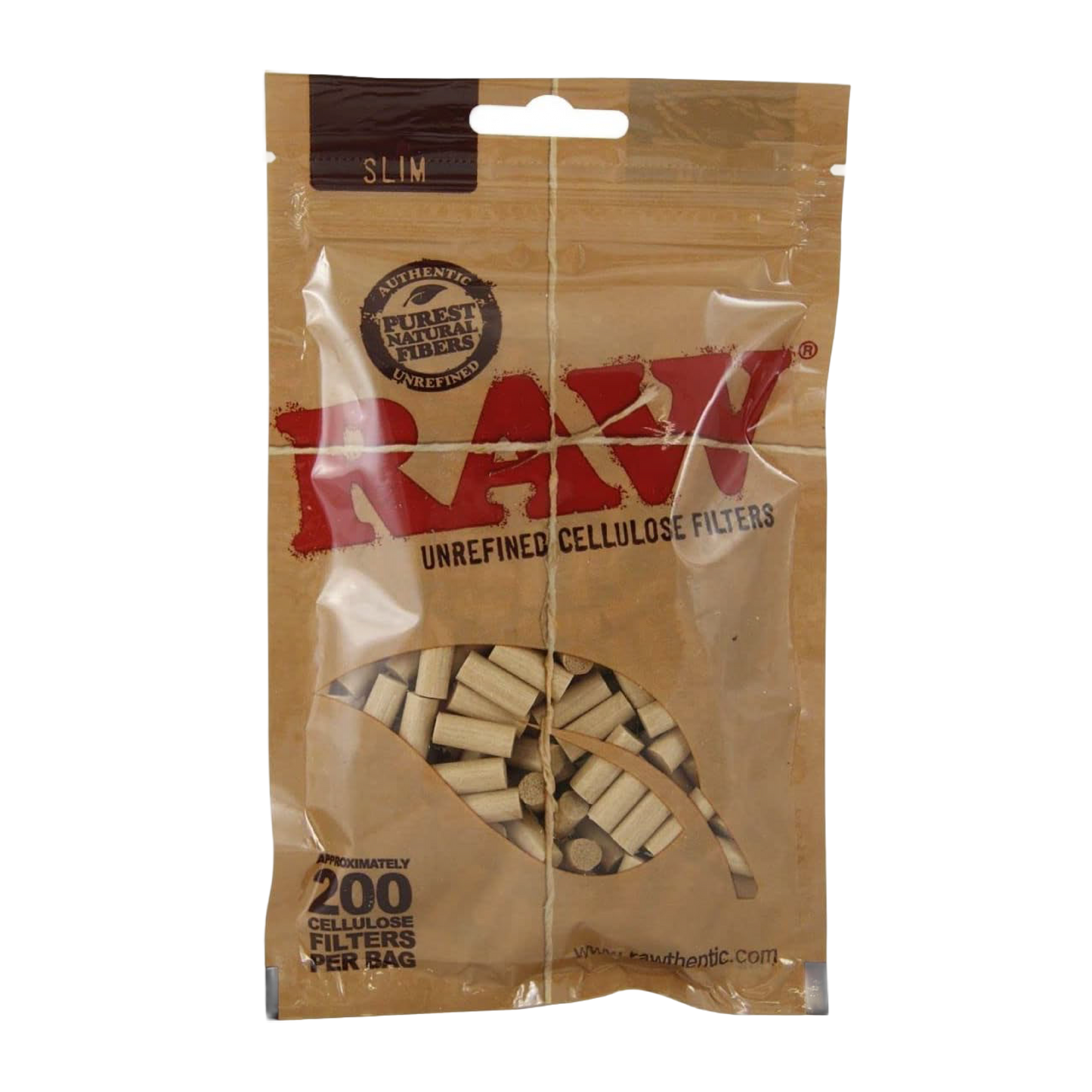RAW Classic Slim Cellulose Filters - (200 Pack)