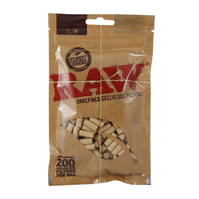 RAW Classic Slim Cellulose Filters - (200 Pack)