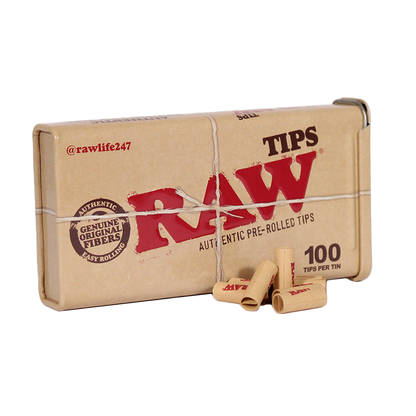 RAW Pre-Rolled Tips in Tin (600 pcs)