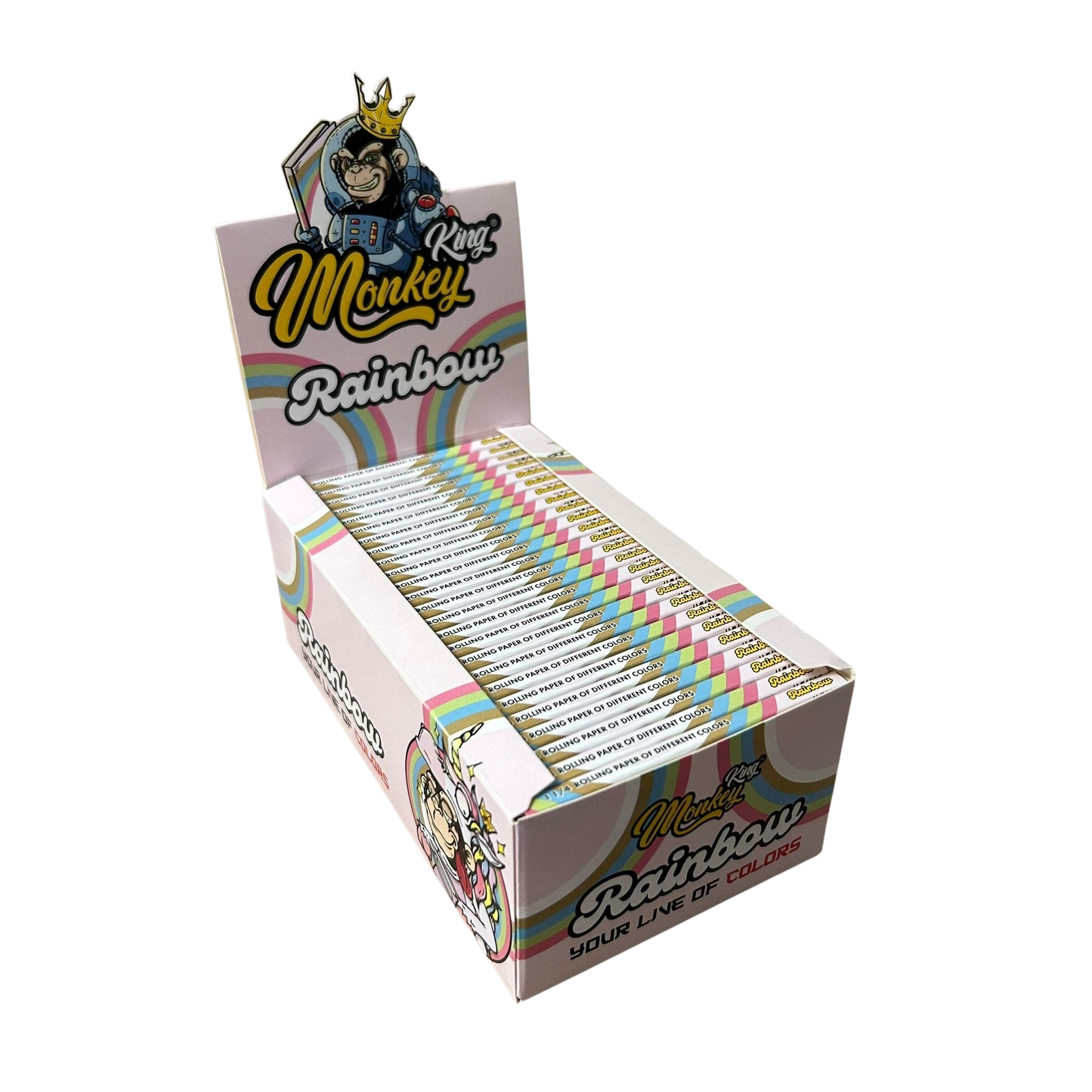 Monkey King Rainbow 1¼ Ultra Thin Rolling Papers (50pcs)