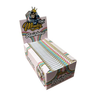 Monkey King Rolling Papers: Rainbow - Medium 1¼ (50 Pack)