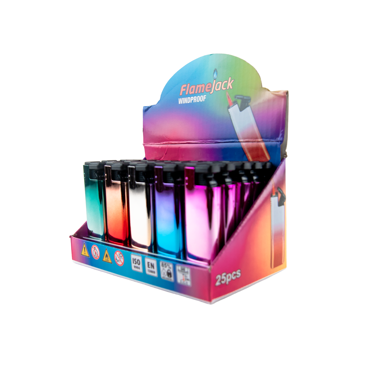 Flamejack Windproof Lighters (25 Pack)