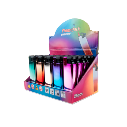 Flamejack Windproof Lighters (25 Pack)
