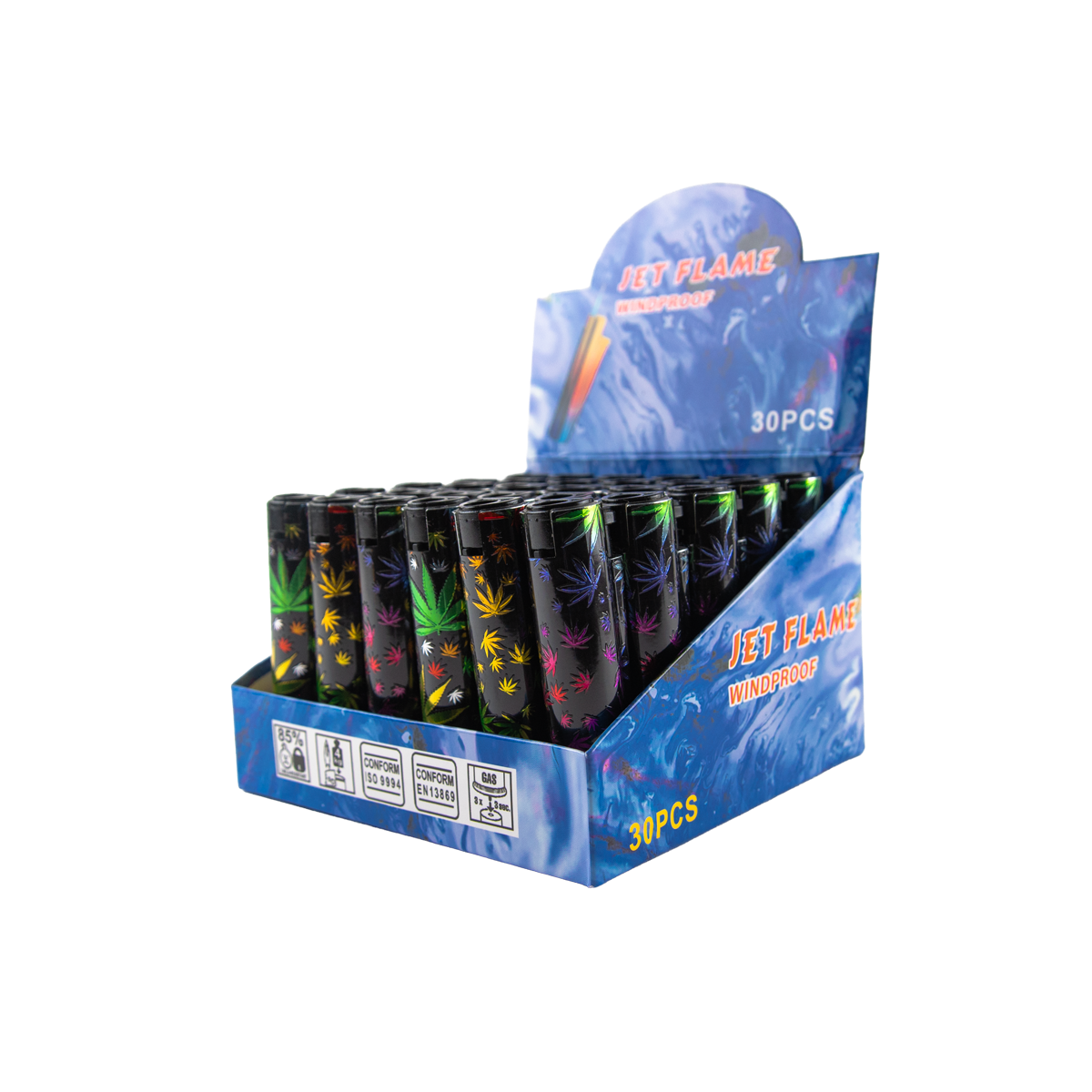 Sparkys Metallic Jet Lighters (30 Pack)