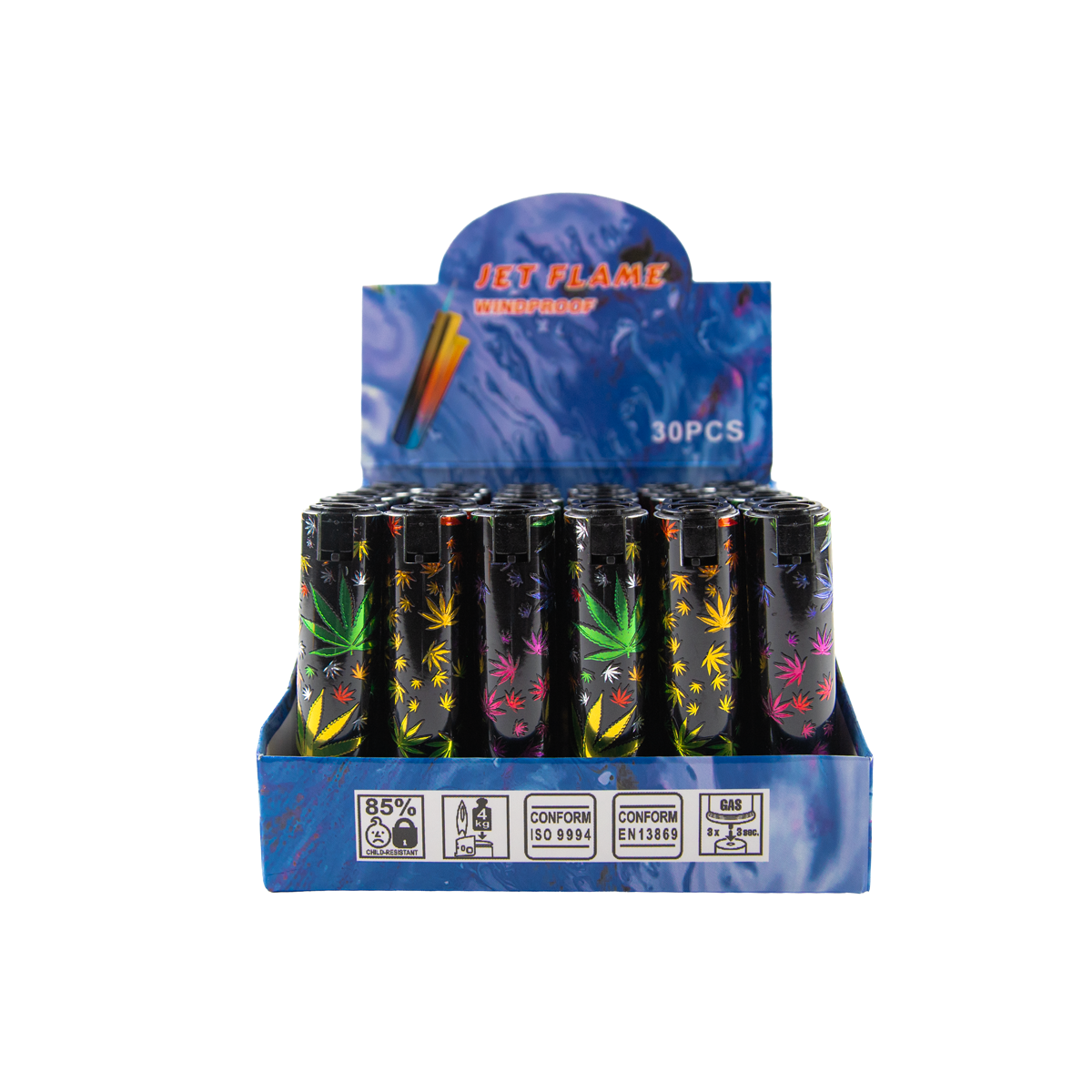 Sparkys Metallic Jet Lighters (30 Pack)