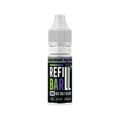 Refill Bar Salts Blackcurrant Menthol 10ml 50vg - (Pack Of 10)