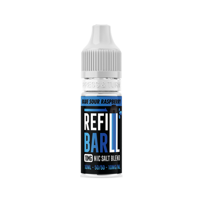Refill Bar Salts Blue Sour Raspberry 10ml 50vg - (CDU 10)