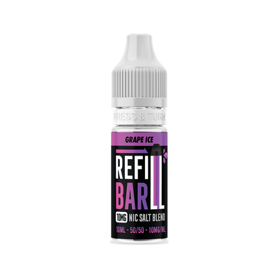 Refill Bar Salts Grape Ice 10ml 50vg - (CDU 10)