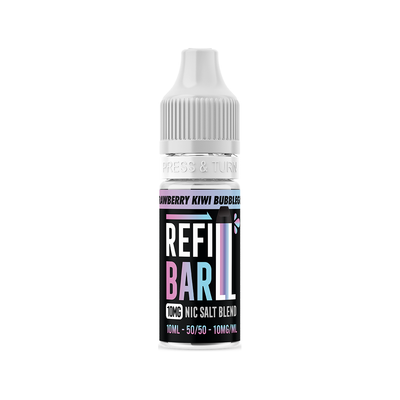 Refill Bar Salts Strawberry Kiwi Bubblegum 10ml 50vg - (Pack Of 10)