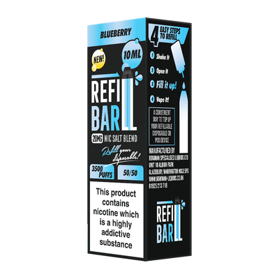 Refill Bar Salts Blueberry 10ml 50vg - (CDU 10)