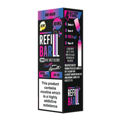 Refill Bar Salts Mr Blue 10ml 50vg - (CDU 10)