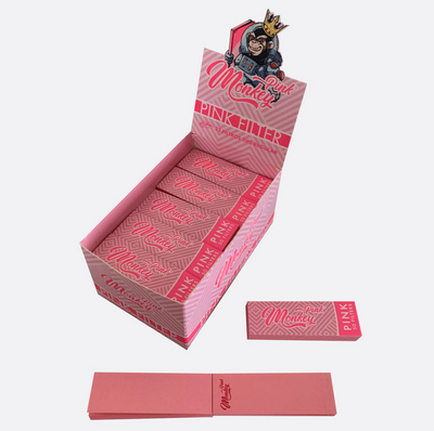 Monkey King Regular Card Filter Tips - Pink (25pcs)