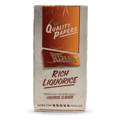 RIZLA Flavoured Rolling Papers: Rich Liquorice - Regular (50 Pack)
