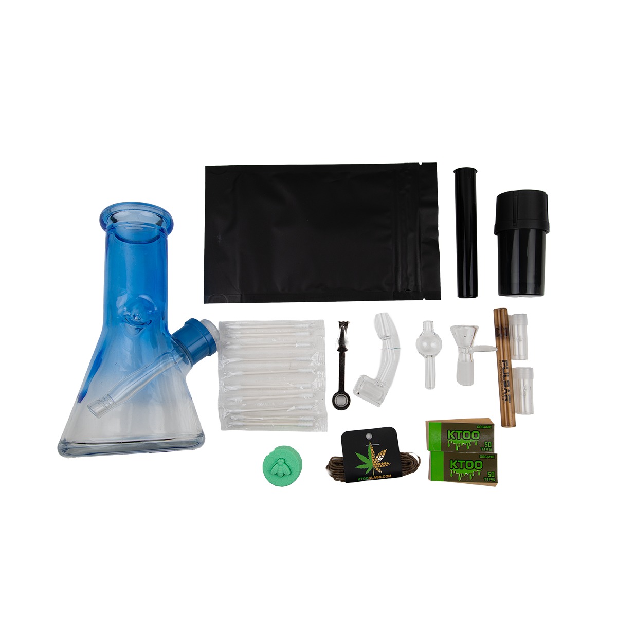 Smoke Box 8 Inch Beaker Bong Smokers Set