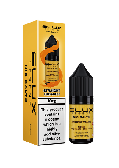Elux Legend Nic Salts: Straight Tobacco - 20mg (10 Pack)