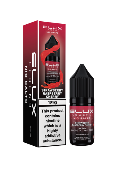 Elux Legend Nic Salts: Strawberry Raspberry Cherry - 20mg (10 Pack)