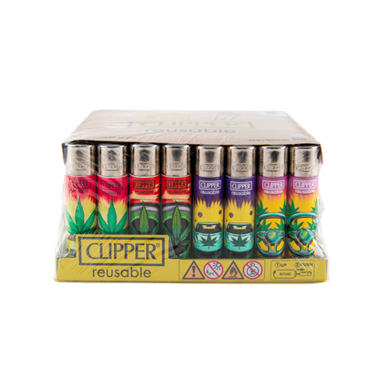 Clipper Super Car Leaves LB Lighters (48 Pack)