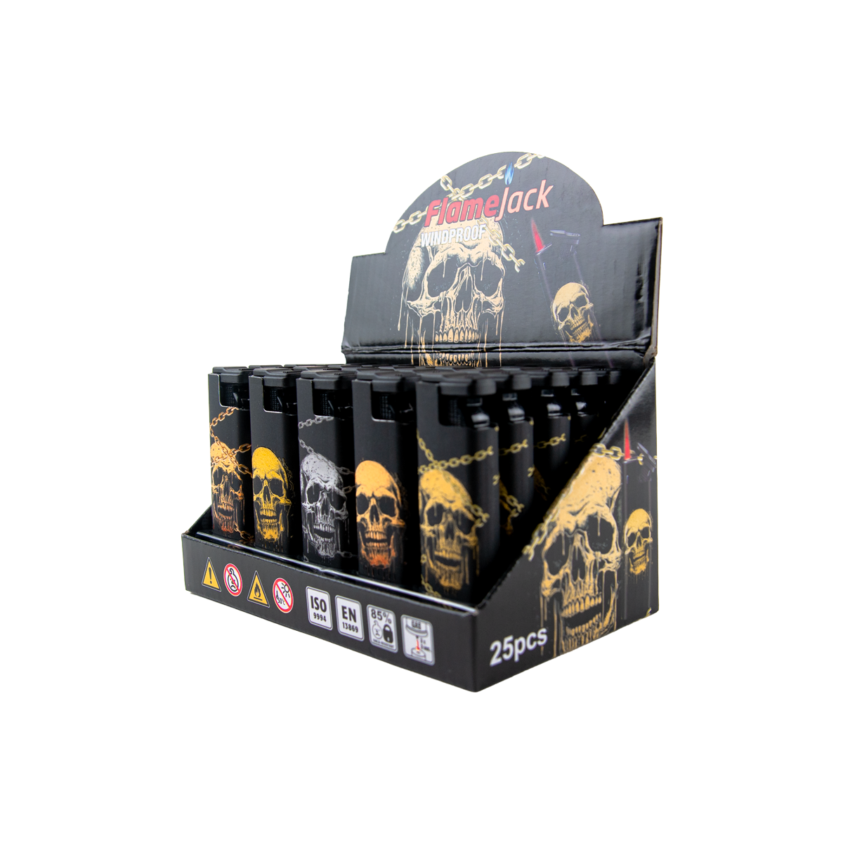 Flamejack Windproof Lighters (25 Pack)