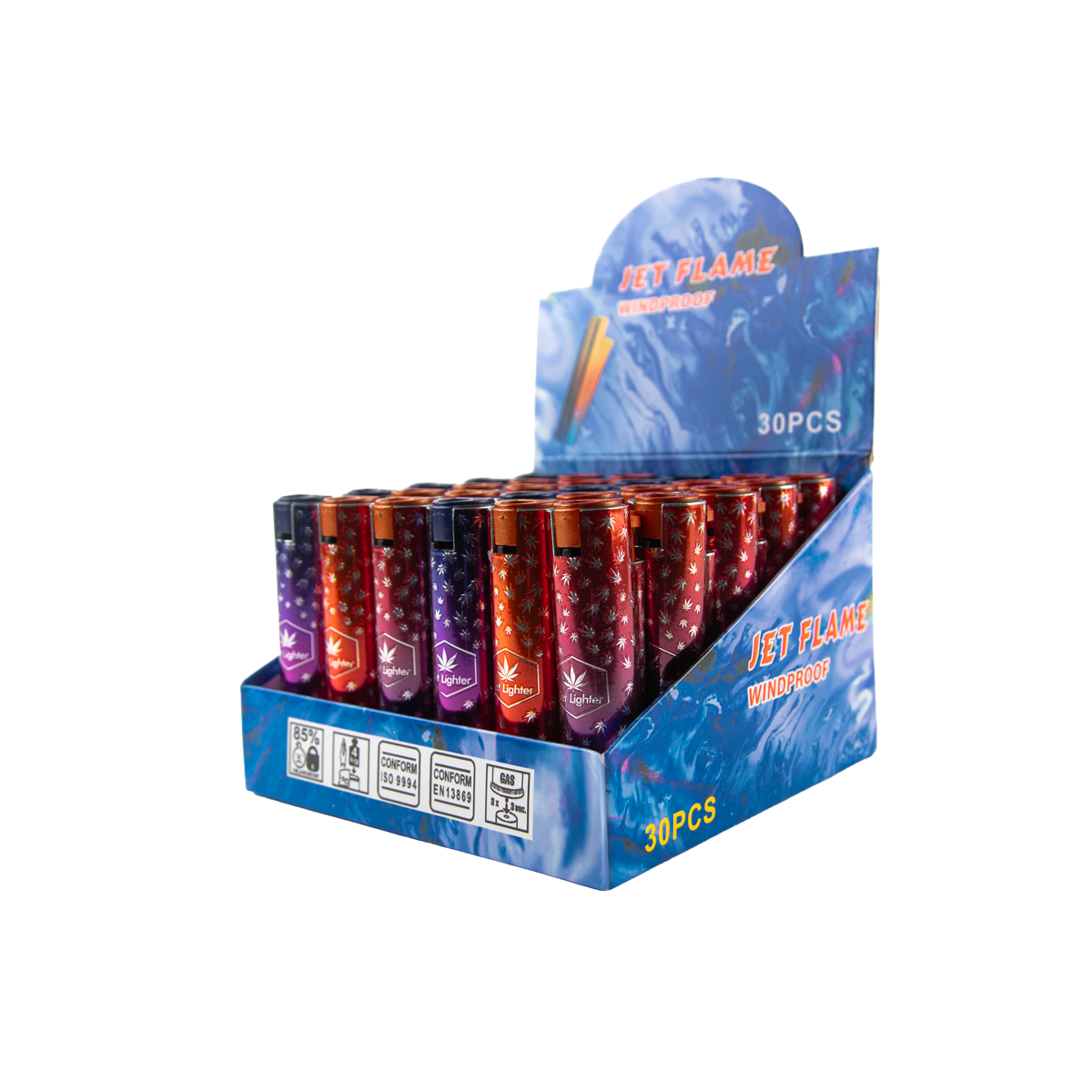 Sparkys Metallic Jet Lighters (30 Pack)