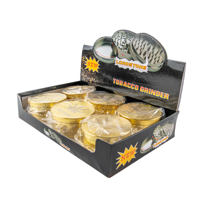 Sparkys Jumbo 3 Piece Metal Grinders - Gold (6 Pack)