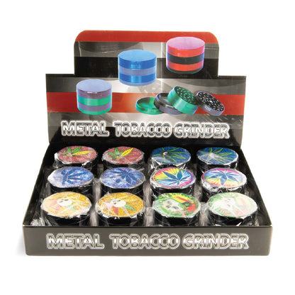 Sparky's Metal Tobacco Grinders: 4-Part (12 Pack)
