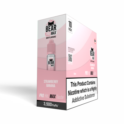 BEAR Pro MAX Salts: Strawberry Banana - 10mg (10 Pack)