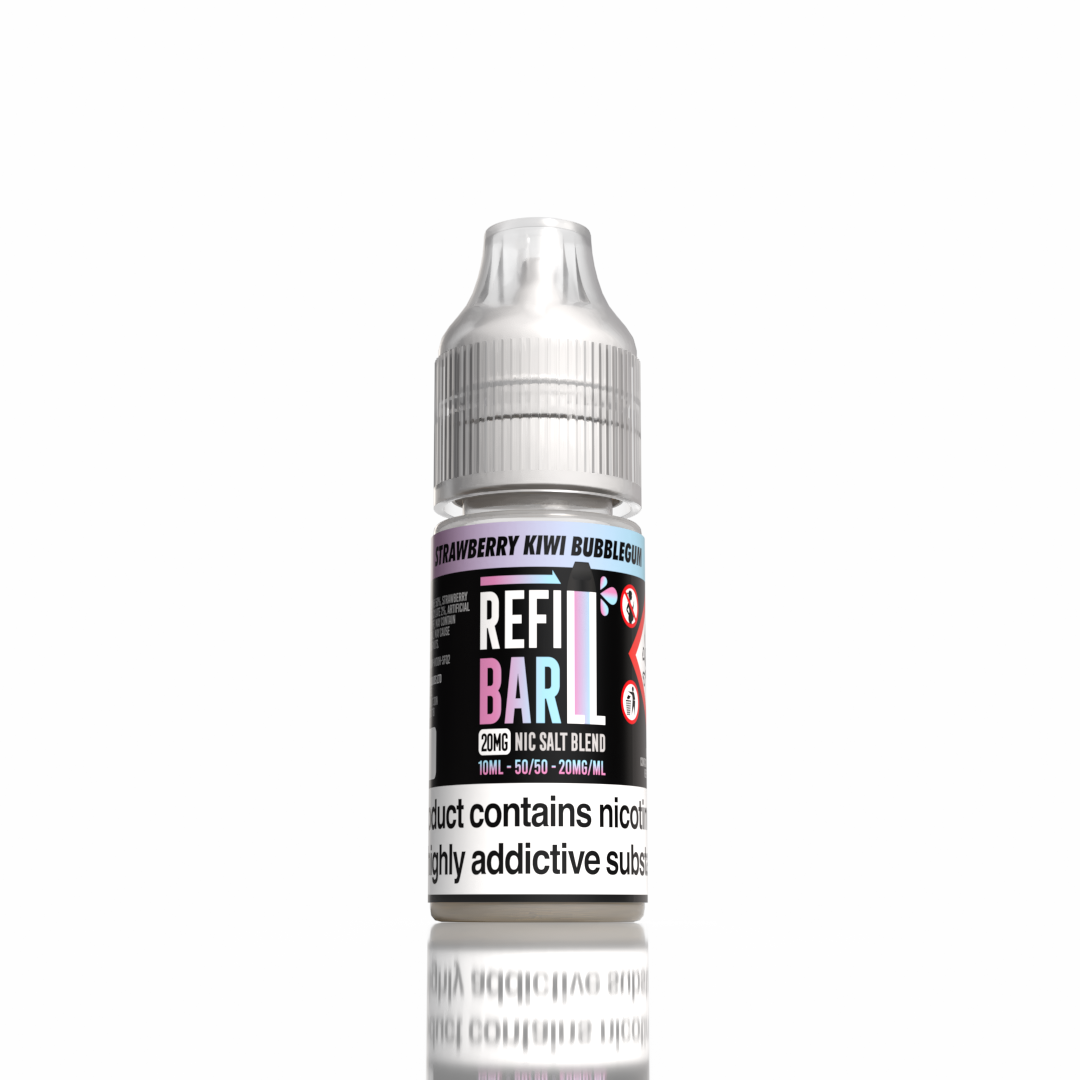 Refill Bar Salts Strawberry Kiwi Bubblegum 10ml 50vg - (Pack Of 20)