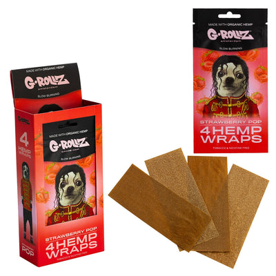 G-Rollz Hemp Wraps - Strawberry Pop (15pcs)