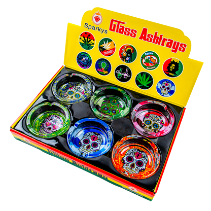 Sparkys Glass Ashtray (6 Pack)