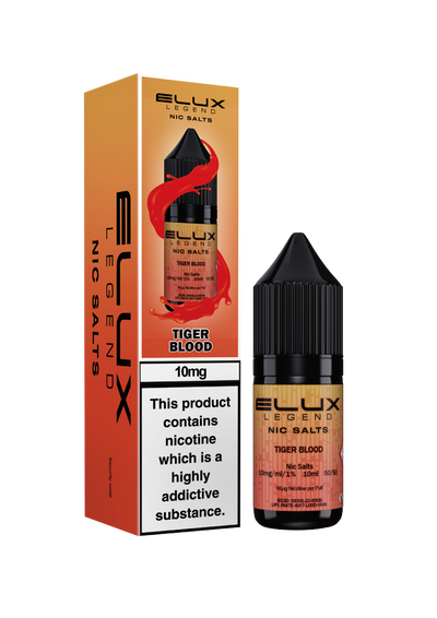 Elux Legend Nic Salts: Tiger Blood - 20mg (10 Pack)